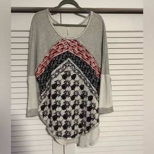 Free People dolphin hem sweatshirt